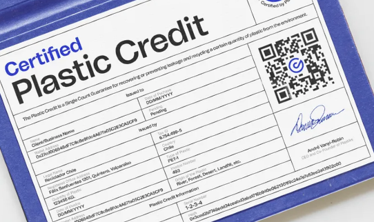 Plastic Credit Certificate
